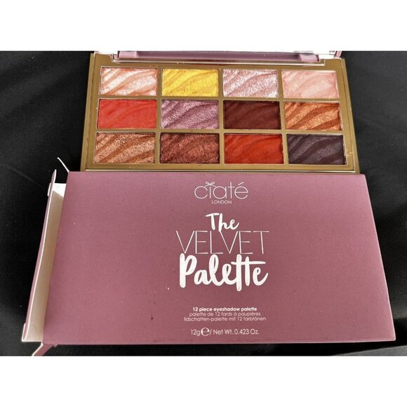 Ciate London The Velvet Palette 12 Piece Eyeshadow Metallics and Mattes - Picture 1 of 4
